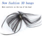 NarutoSak Fake Fringe,Fashion 3D Air Fringe Ultra-Thin Seamless Fake Bang Wig Hair Extension Hairpiece Light Brown