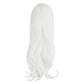 MapofBeauty 70 cm/ 28 inch Cosplay Curly Anime costume Fashion Wig (White)