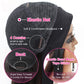 Celiarita Ombre Headband Wig Human Hair Deep Wave 16 Inch Dark Burgundy None Lace Front Wigs Glueless #1B/99J Deep Curly Wave Human Hair Headband Wig Attached Half Wigs for Black Women 150% Density…