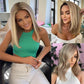Byluxurious Ash Blonde Ombre Lace Front Wig Human Hair Bob Wig Short Highlight Balayage Straight 13x4 HD Lace Front Human Hair Wigs For Women Pre Plucked 180 Density 12Inch