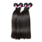 RN BEAUTY Brazilian Straight Virgin Hair 4 Bundles Deals Mink Unprocessed Remy Hair Good Cheap Weave Wefts Human Hair Extensions 50g/Piece 200Gram Natural Black Color 10 10 10 10 Inches