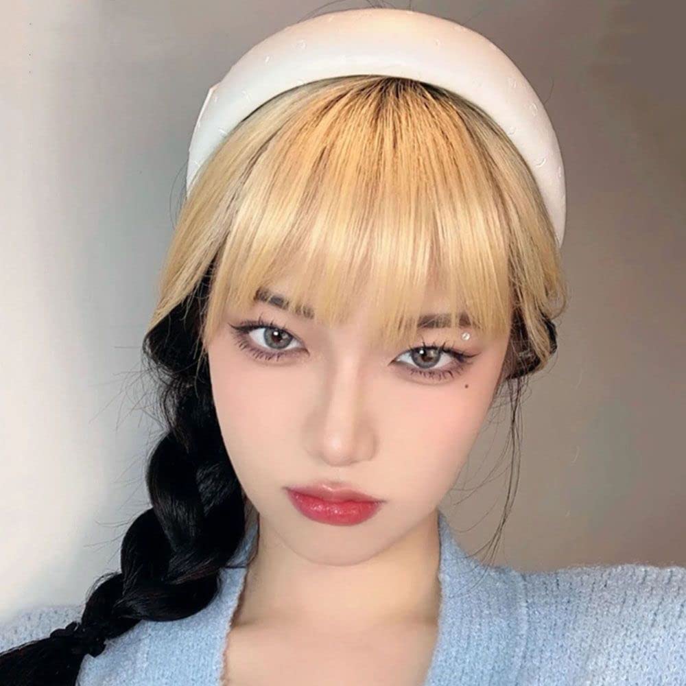Bangs, Invisible Bangs, Natural Fiber Bangs, Full Cover Hairpiece, Linen Fake Bangs, 3D Air Bangs, Clip in Top Hair Bangs