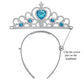 Arabian Princess Wig for Girls Jasmine Braid with Princess Tiara Princess Dress Up Costume Cosplay Halloween Accessories for Kids