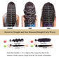 Deep Wave Human Hair Bundles 10 12 14 Inch Curly Bundles Human Hair Weave 100% Unprocessed Brazilian Virgin Remy Hair Wet and Wavy Hair Extensions for Women Natural Black Raw Weft