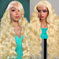 613 Lace Front Wig Human Hair 250 Density 13x6 Body Wave Lace Front Wigs Pre Plucked With Baby Hair 613 HD Lace Frontal Wigs Blonde Wig Human Hair 26 Inch