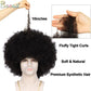 BECUS Afro Wig Men 70s 80s Black Hair Wig Fluffy Large Afro Wigs for Black Men Halloween Cosplay Disco Rocker Costume Wigs Fancy Funny for Party
