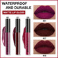 evpct 3Pcs Dark Red Purple Plum Matte Liquid Lipstick Sets for Women Matte Lip Stain Long Lasting Waterproof, Burgundy Blood Blue Red lipstick, Black Cherry Maroon Gothic 24 Hours Magic Lipsticks