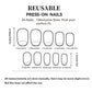 Short Press on Nails Oval Fake Nails Coffee Brown Acrylic Glue on Nails Almond Shape Magic Mirror Gel Acrylic Press on False Nail Kit Full Cover Reusable Stick on Nails for Women Girls 24PCS