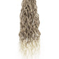 Faux Locs Crochet Hair 24Inch Wavy Pre-looped Goddess Locs Crochet Hair, 6Packs Soft Locs Curly Ends Dreadlock Crochet Locs Synthetic Crochet Hair for Black Women Human Hair (27/613, 24'')