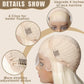 Koreyo Lace Front Wig Pre Plucked 13x4 HD Glueless Honey Blonde Lace Front Wig for Women Natural Looking Synthetic Heat Resistant Fiber Lace Wig (26 Inch) (Platinum Blonde)