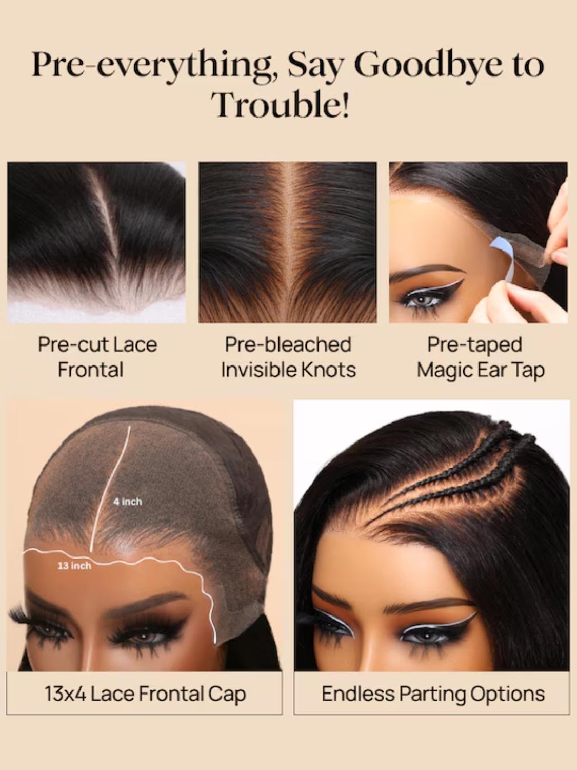 Beauty Forever Bob Drawstring Wig Human Hair Black to Chestnut Brown Yaki Straight Bob Glueless 13x4 Pre Everything Lace Front 150% Density 10 Inch Pre Cut Plucked Bye Bye Knots Ready to Go Short Wig