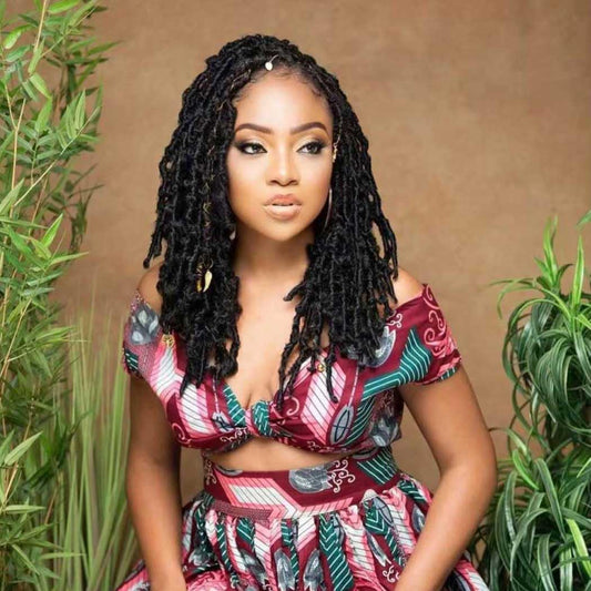 6 Packs Soft Locs Crochet Hair Pre Looped Faux Locs Crochet Braids Goddess Locs Dreadlocs Synthetic Hair For Black Women (1B, 12 Inch (Pack of 6))