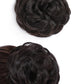 Rose bud Messy Bun Hair Pieces For Women Hair Bun Extension Updo Curly Messy Bun Scrunchie Dark Brown