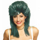 Swiking Green Mullet Wigs for Women Shaggy Shoulder Length Layered Wig 70s 80s Rocker Wigs Cosplay Daily Hair Wigs(Green)