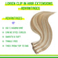 LORIEN Clip in Hair Extensions Real Human Hair, Remy Human Hair Extensions Clip ins for Women, 100% Natural Human Hair, Double Weftm, 18inch 100g 8Pcs, #16/22 Light Blonde to Golden Blonde