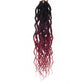 Faux Locs Crochet Hair 24Inch Crochet Locs, 6Packs Goddess Locs Soft Locs Curly Ends Faux Locs Synthetic Locs Crochet Hair Crochet Braids for Black Women Human Hair(1B/99J/530, 24'')