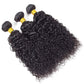 DreamPack Water Wave Human Hair 3 Bundles 101010+8 inch Wet and Wavy Bundles,with Closure Brazilian Virgin Hair 100% Unprocessed Human Hair Short Curly Weave with 4x4 Lace Closure Natural Color
