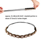 Teenitor 5pcs Hairbands for Women, 5 Rhinestone Beaded Headbands, Head Bands for Women's Hair Fashionable Handmade Crystal Beaded Elastic hairbands, 20-26.8"(51-68cm), 1 Count (Pack of 5), HAIRBAND