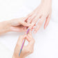 Cuticle Pusher Acetone/Gel/Nail Polish Remover Stainless Steel Professional 3pcs Set Cuticle Scraper Fingernails & Toenails Clean Manicure Tools Cuticle Care for Women&Girl,opove CP-3 (Rainbow Color)
