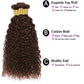 Color #4 Bundles Chocolate Brown Water Wave Human Hair Bundles 20 22 24 Inch Peruvian Color #4 Wet and Wavy Bundles Human Hair Dark Brown Bundles Hair Weave