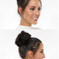 Rose bud Messy Bun Hair Pieces For Women Hair Bun Extension Updo Curly Messy Bun Scrunchie Dark Brown