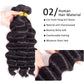 Loose Deep Wave Bundles 26 28 30 Unprocessed Virgin Brazilian Remy Deep Wave Human Hair Bundles Loose Deep Bundles for Black Women Free Part Soft and Bouncy Hair Extensions Natural Color