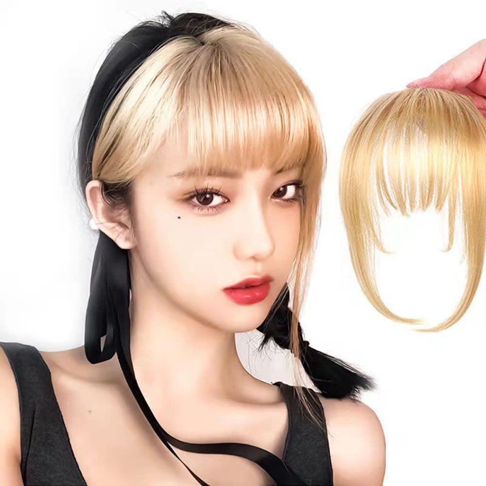 Bangs, Invisible Bangs, Natural Fiber Bangs, Full Cover Hairpiece, Linen Fake Bangs, 3D Air Bangs, Clip in Top Hair Bangs