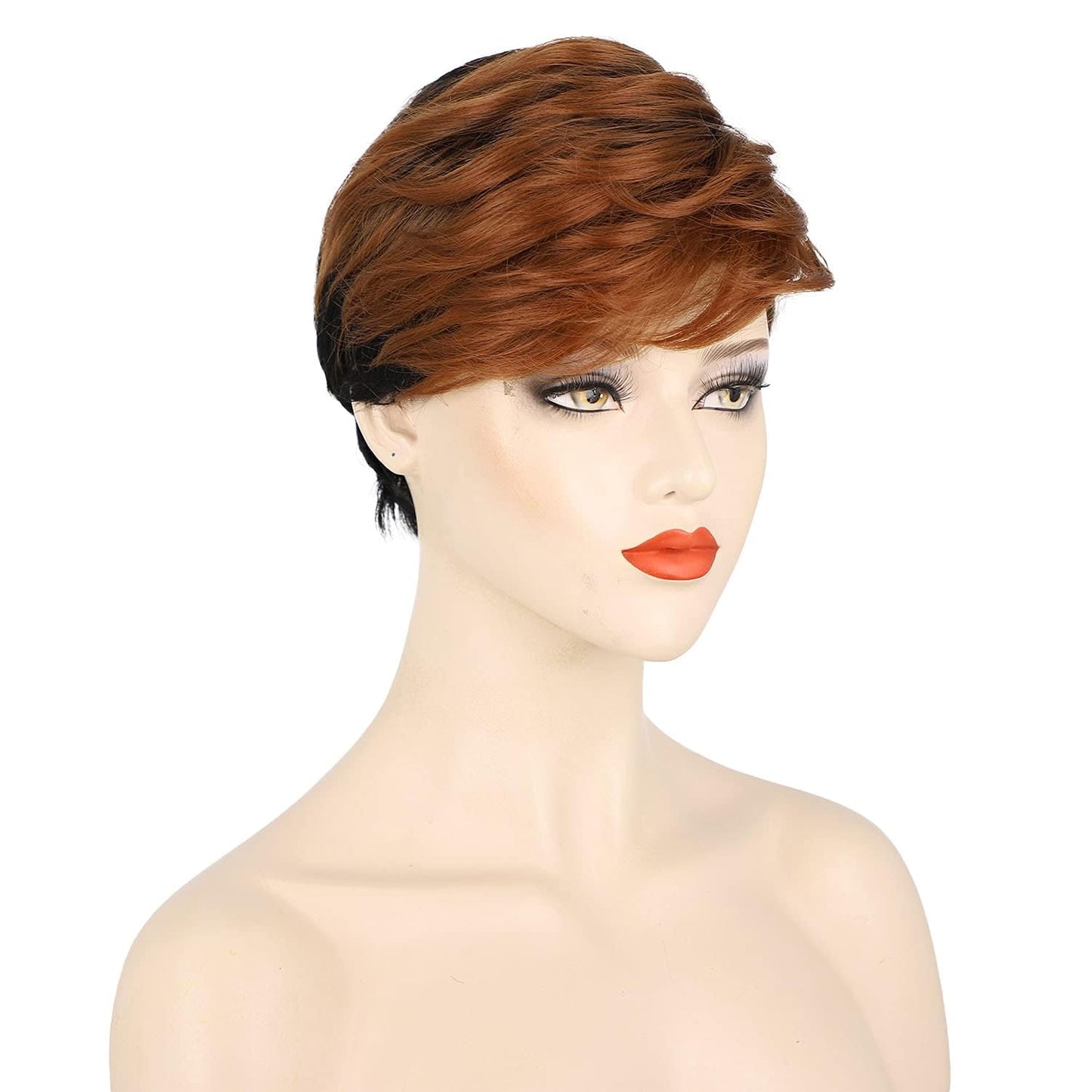 FCHW Short Ombre Hair Wigs For Black Women African American Women Wigs Synthetic Short Wigs For Black Women