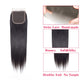 Lace Closure Straight Closure Human Hair Lace Closure Brazilian 12A Unprocessed Straight Hair 4x4 HD Lace Closure Free Part Natural Black Color(8") … …