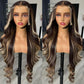 SISIFIRE 26 Inch Highlight Platinum Blonde Body Wave Lace Front Wigs for Women 13*4 Inch Heat Resistant Fiber Loose Curly Wavy Lace Wig with Baby Hair Synthetic Glueless Lace Wig for Daily Party Use