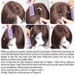 wigbuy Long Layered Shoulder Length Brown with Camel color Highlight wig Synthetic Hair Fiber Highlight Multicolor Wigs for White Women