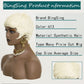 613 Blonde Pixie Cut Wig Short Wigs for Black Women Short Wavy Hair Replacement Blonde Pixie Synthetic Hair Curly Layered Wig With Bangs Short Cut Wigs for Black Women