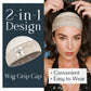 MYKURS Wig Grip Cap with Silicone Strip to Keep Wigs in Place, 2-in-1 Soft Comfortable Wig Caps for Women Non Slip, Nude 2 PCS