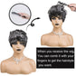 BOBCOO Pixie Cut Wig Short Wigs for Black Women Short Pixie cut Wigs for Black Women (Black & Grey)