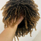 GNIMEGIL 14 Inch Short Dreadlocks Wig For Man Afro Bob Ombre Light Brown Crochet Twist Hair Braided Wigs Natural Synthetic Hair Breaking Street Dance Breathable Cap Net
