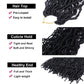 6 Packs Soft Locs Crochet Hair Pre Looped Faux Locs Crochet Braids Goddess Locs Dreadlocs Synthetic Hair For Black Women (1B, 24 Inch (Pack of 6))