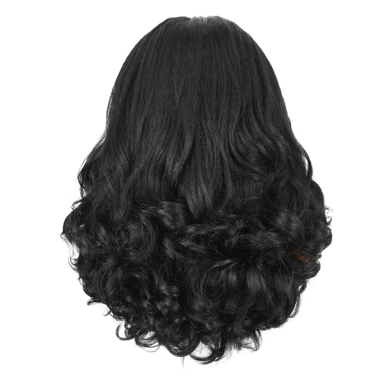 Quantum Love Yaki Curly Headband Wigs for Black Women - Kinky Straight Black Headband Curly Ends Synthetic Wear and Go Glueless Half Wig with Headbands Attached