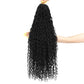 Col Bling Goddess Locs Crochet Hair 30 Inch, 8 Packs Faux Locs Crochet Hair Pre Looped for Women, Boho Crochet Locs with Curly Ends (30 Inch 1B)