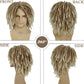 GNIMEGIL Synthetic Rasta Hair Mens Dreadlock Wigs Medium Length Colly Braided Wigs for Man Guys Fake Dreads Faux Loc Wig Ombre Blonde Wig