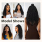 PROTEA Braided Wigs for Black Women, Full Lace Frontal Updo Bun Box Braids Wigs with Baby Hair, Lightweight Synthetic Fully Handmade Braided Wig, 24 Inch #1B Natural Black