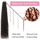 Soft Boho Locs Crochet Hair for Black Women-30 Inch 8 Packs Goddess Faux Locs Crochet Human Hair Feeling Pre Looped with Curly Ends (#2, 30 Inch(Pack of 8))