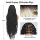 SUPERNOVA Knotless Boho Box Braided Wigs For Black Women 36inch Square Knotless Full Lace Box Braid Wig Goddess Braided Wig With Baby Hair Bohemian Curly Ends Synthetic Boho Braids Wig (36 Inch)