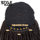 Style Icon Short Dreadlock Wig Twist Wigs for Black Women Short Curly Synthetic Wigs (Shoulder Length, T1B/30)