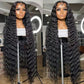 SISIFIRE Wigs for Black Women 13x6 Water Wave Lace Front Wigs Synthetic HD Lace Front Wig Natural Hairline Pre Plucked Glueless Wet and Wavy Lace Front Curly Wigs