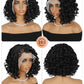 Fancy Hair Loose Curly Braided Wig HD 13X4 Lace Front Wig with Baby Hair Pre Plucked Box Braids Glueless Side Part Wig for Black Women