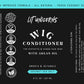 LIT UNICORNS All Natural Wig Shampoo & Conditioner Set for Human Hair and Synthetic Wigs. Clean | Detangle | Soften. Keep Your Wig Fresh - Coconut Scent (16oz Flip-Top)