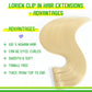 LORIEN Clip in Hair Extensions Real Human Hair, 18 Inch 100g, 613 Bleach Blonde, Clip in 100% Brazilian Remy Human Hair Extensions 8pcs Per Set with 18 Clips Double Weft