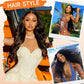 YetFree 13x6 Lace Front Wigs Human Hair 200 Density Body Wave Lace Front Wigs Human Hair HD Lace Frontal Wig Human Hair Pre Plucked with Baby Hair Brazilian Virgin Wigs for Women 34 Inch