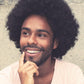 DARLIN HAIR 70s Afro Wig Men,Short Black Natural Curly Fluffy Synthetic Wigs for Disco Halloween Cosplay Use