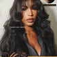 Sunber Bye Bye Knots 7x5 Lace Front Glueless Fluffy Natural Loose Wave Curtain Bangs Wig 180% Density Human Hair Wigs Pre Plucked Invisible Knots Pre Everything 3S Ready to Wear 28Inch